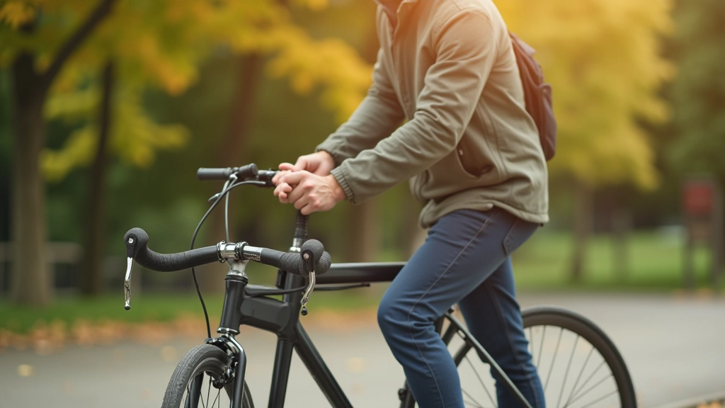 Personne utilisant une pompe manuelle pour gonfler les pneus d'un vélo en extérieur